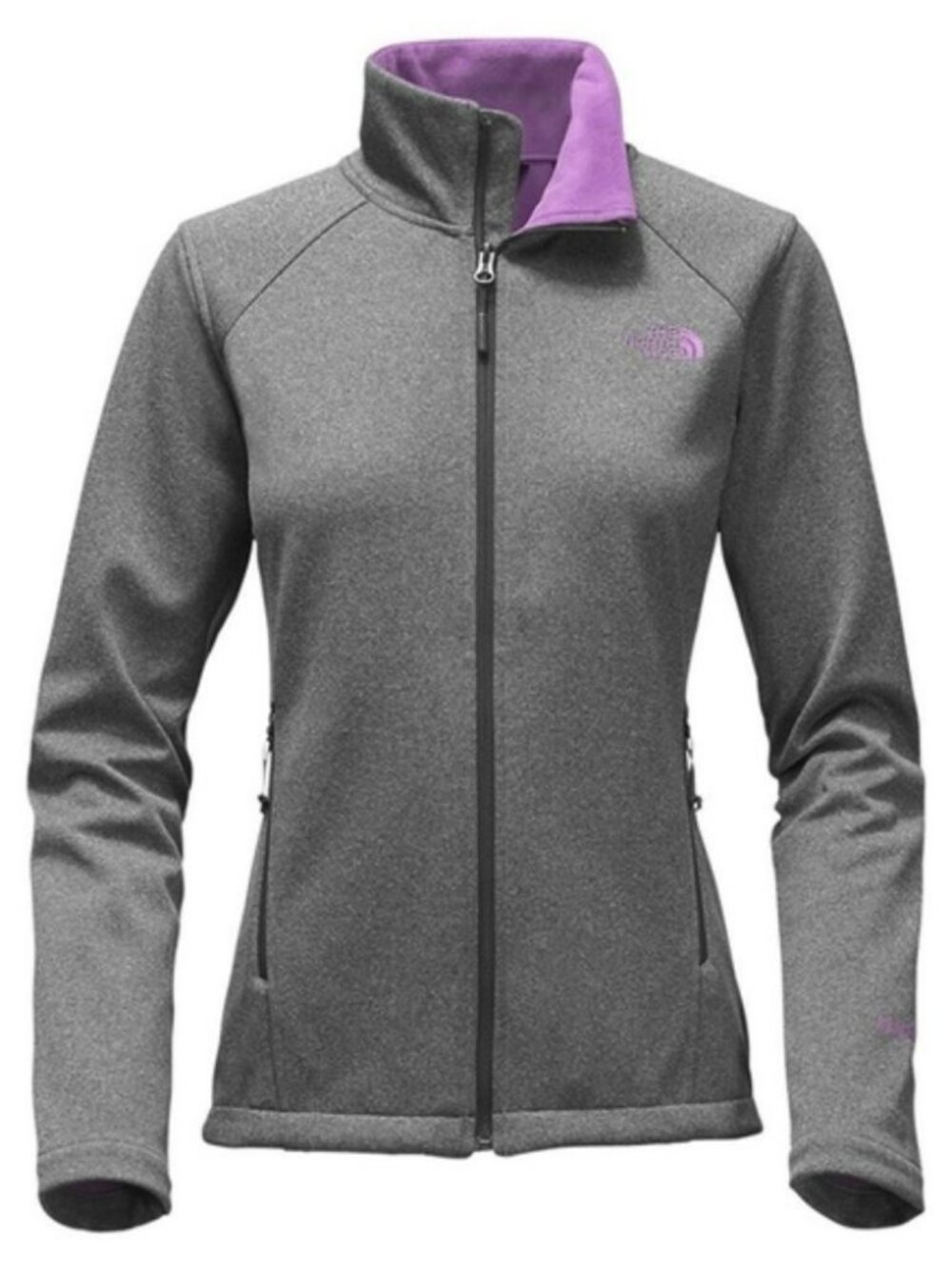 The North Face Women's Canyonwall Jacket Grey Heather Lilac Full Zip Small